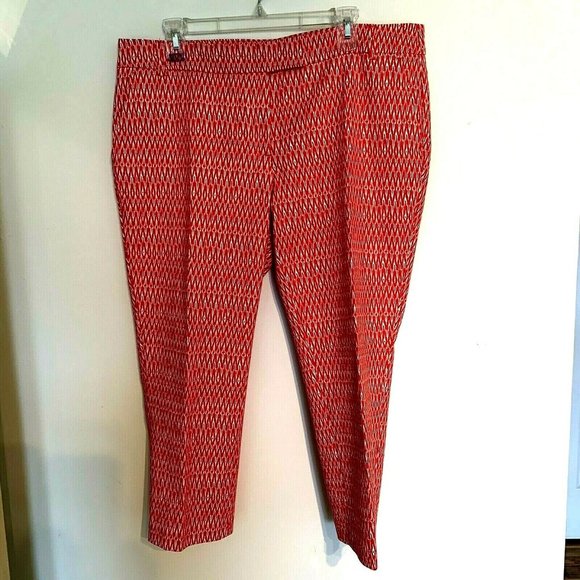 Kenar printed cotton ankle pants size 14 - Picture 1 of 11
